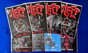 Issues #1-8 of Zander Cannon's Sleep comic series, at Image Comics. All art by Zander Cannon.